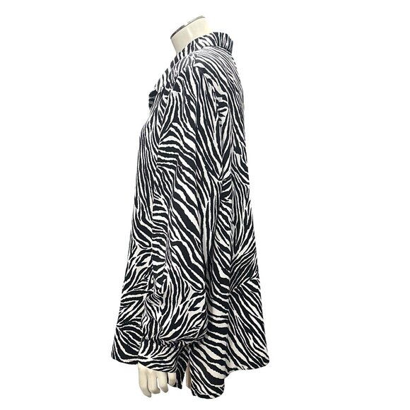 Allison Daley 18 Zebra Statement Blouse Artwear Oversized Bold Graphic Retro - Picture 3 of 12